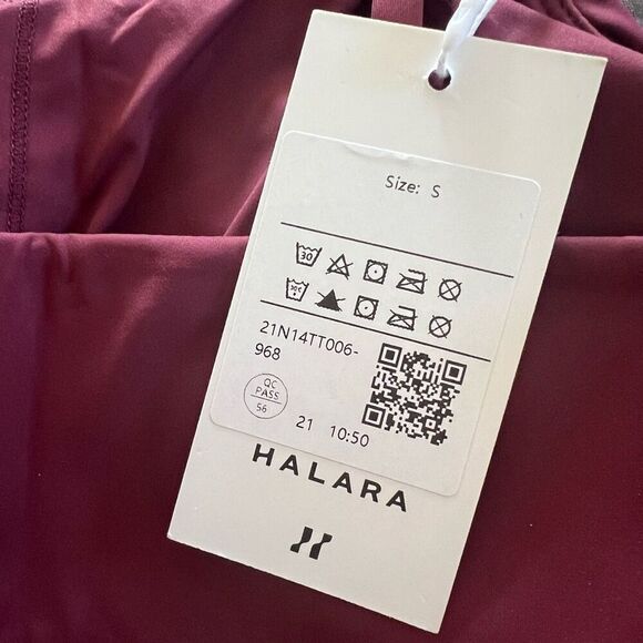 Halara Basic Padded Workout Cropped Tank Top in  Cordovan Burgundy Size S NWT - Picture 8 of 10